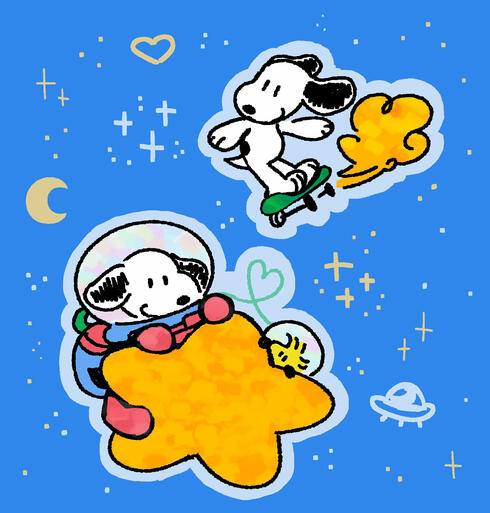 Snoopy Skateboardin&#39;